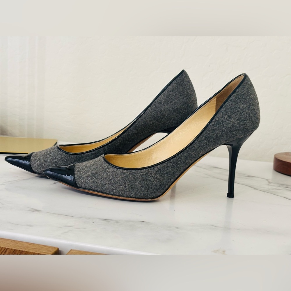 Jimmy Choo Gray and Black Heels